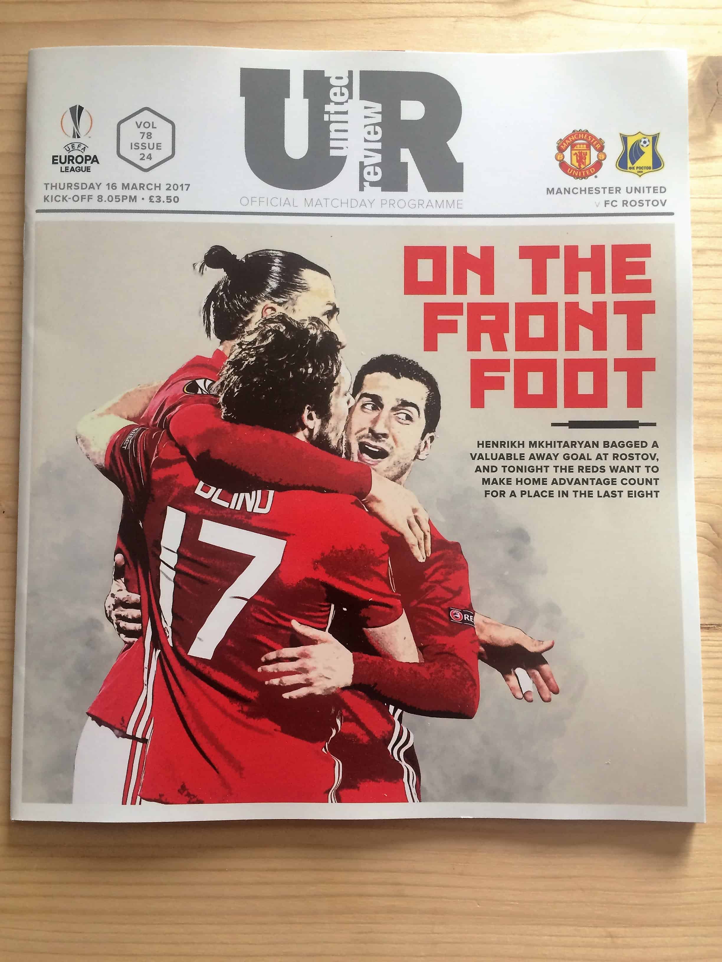 Manchester United FC v Rostov